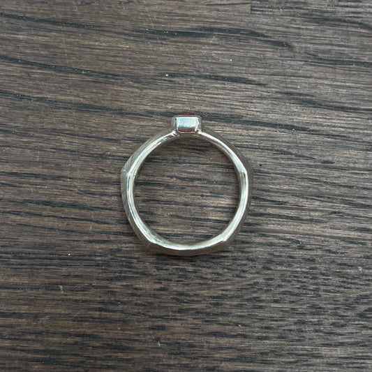 voider ring with padparadscha sapphire *SAMPLE SALE*