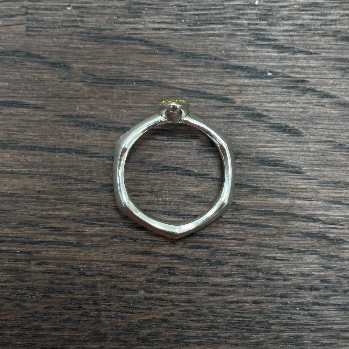 slim voider ring with CZ *SAMPLE SALE*