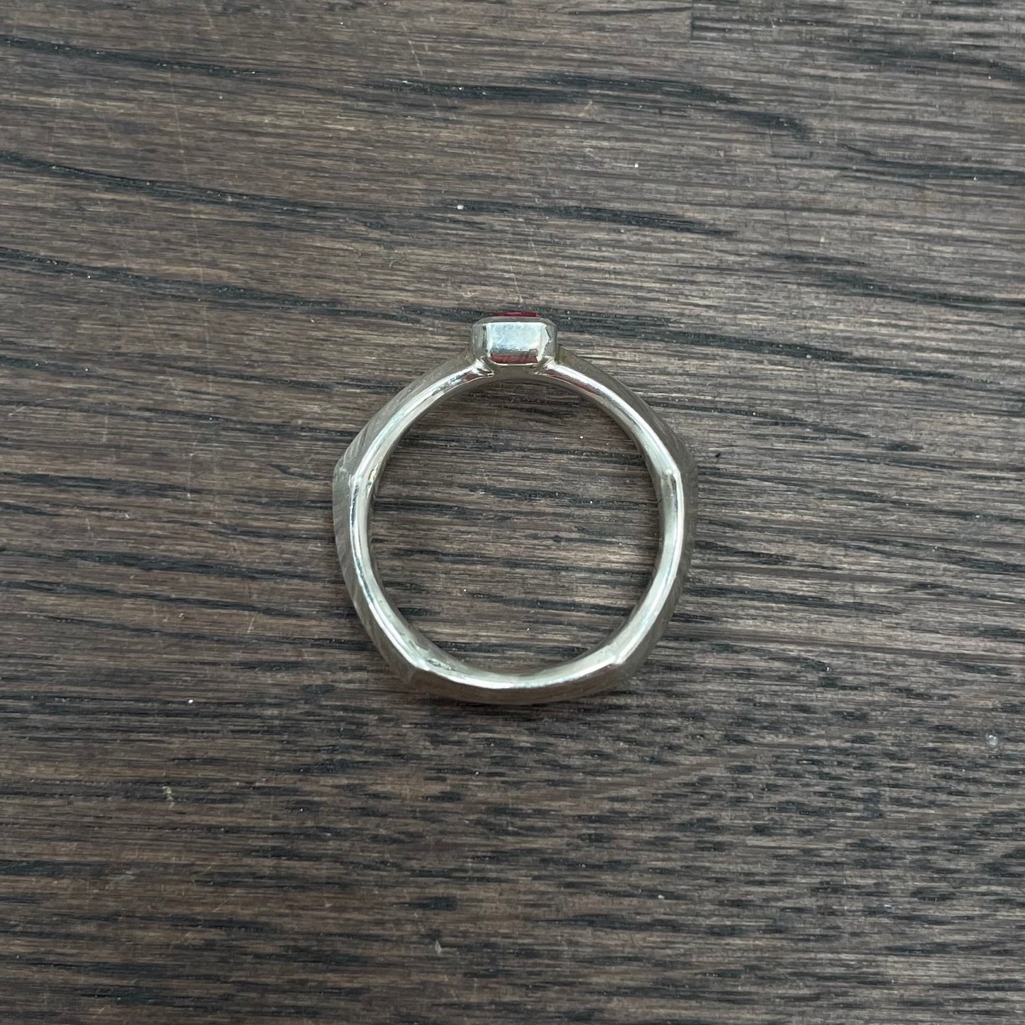 voider ring with padparadscha sapphire *SAMPLE SALE*
