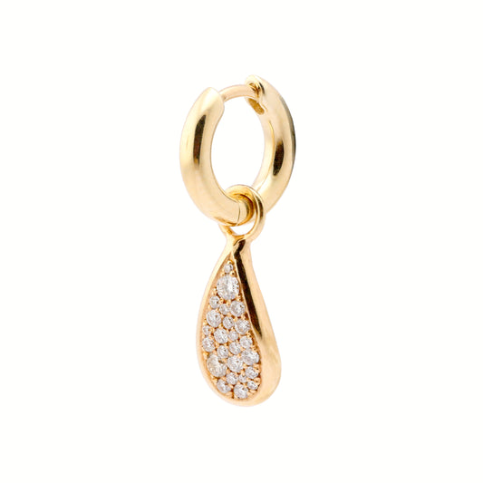 Diamond Tear Earring Drop