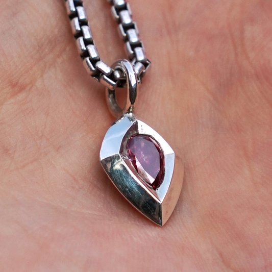 red diamond shield amulet