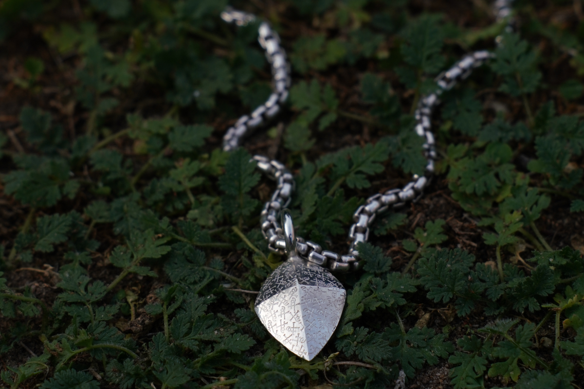 sterling silver pendant, handmade fine jewellery